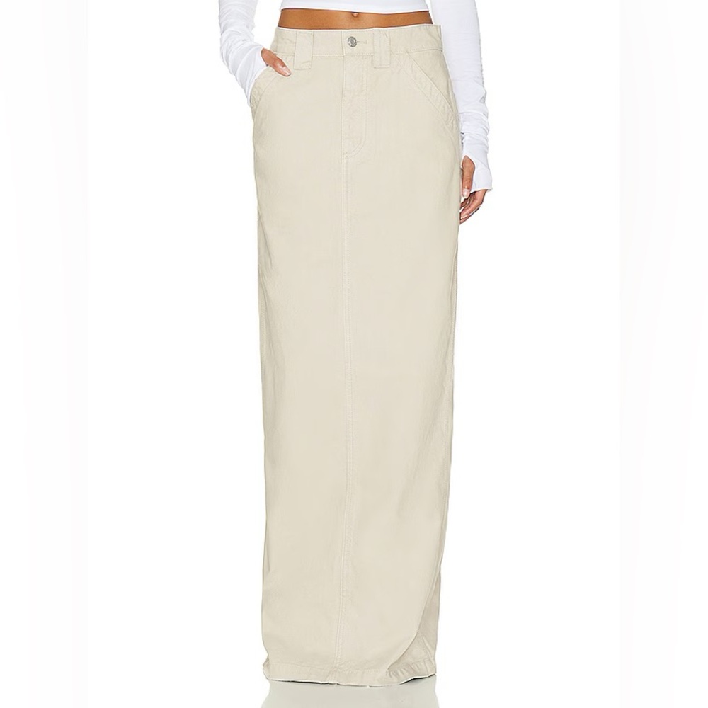 Helsa Long Workwear Skirt | Revolve FWRD